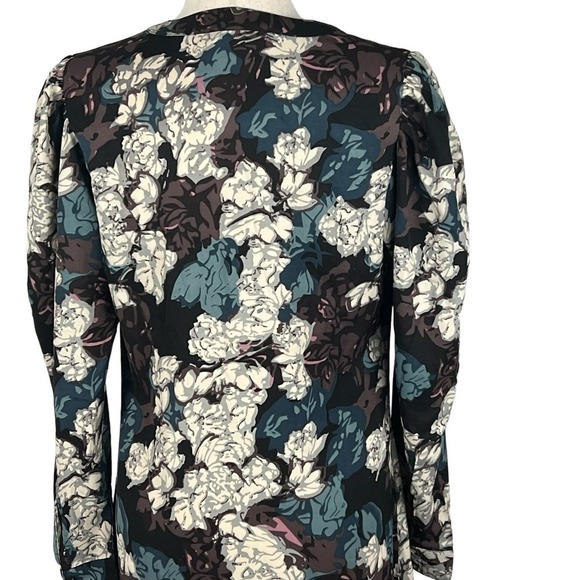 WALTER BAKER FLORAL PUFF SLEEVE KENDALL MAXI DRESS IN TULIP CRUSH NWT SIZE M - Picture 9 of 15